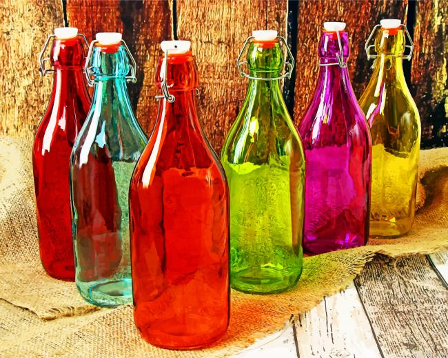 Aesthetic Colored Bottles Painting By Numberss.png