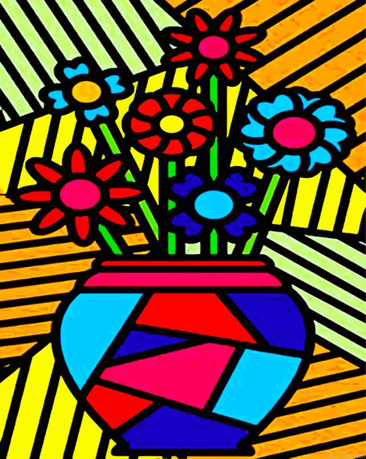 Aesthetic Colorful Flowers Paint By Numbers.png