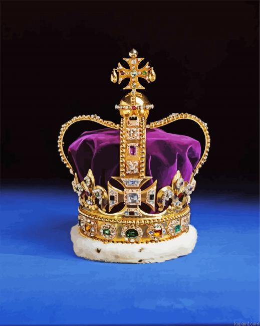 Aesthetic Crown Painting By Numberss.png