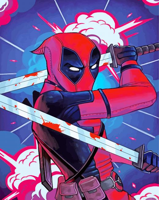Aesthetic Deadpool Painting By Numberss.png