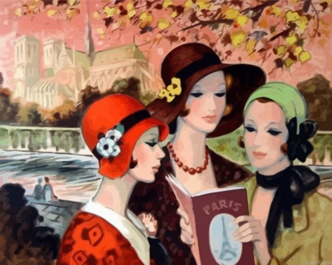 Aesthetic Deco Ladies Painting By Numberss.png