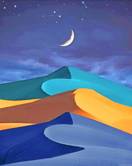 Aesthetic Desert New Painting By Numberss.png