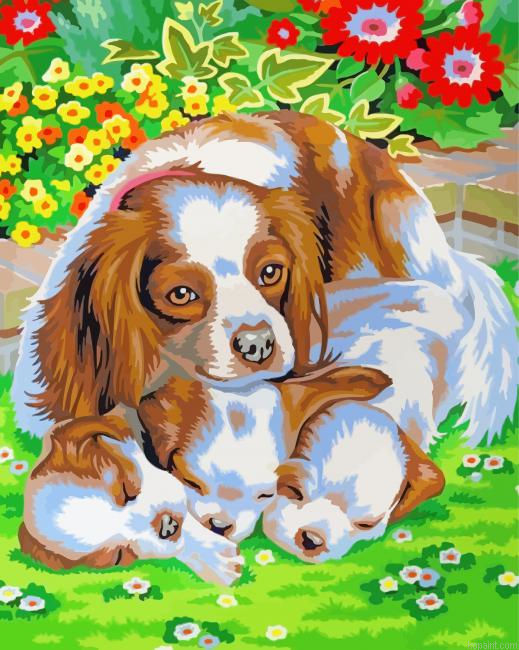 Aesthetic Dogs Painting By Numberss.png