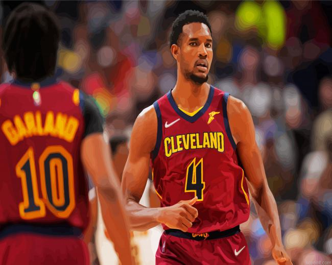 Aesthetic Evan Mobley Cavaliers Painting By Numberss.png