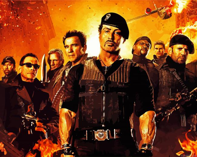Aesthetic Expendables Painting By Numberss.png