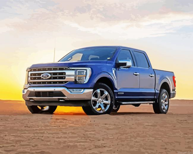 Aesthetic F 150 Truck Painting By Numberss.png