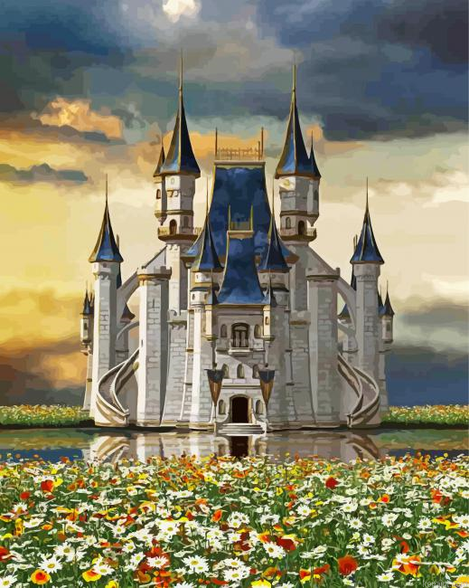 Aesthetic Fairy Castle Painting By Numberss.png