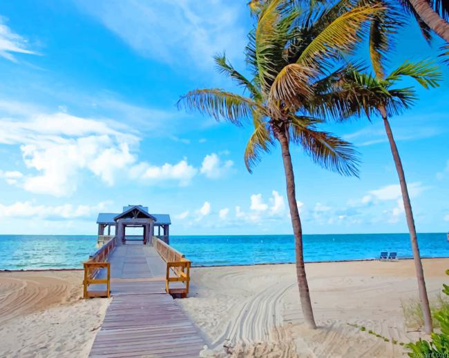 Aesthetic Florida Beach Painting By Numberss.png