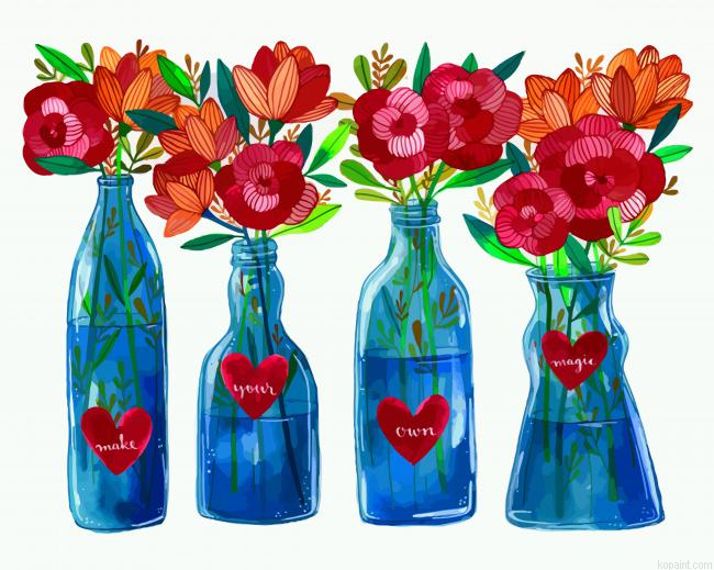 Aesthetic Flowers In Glass Painting By Numberss.png