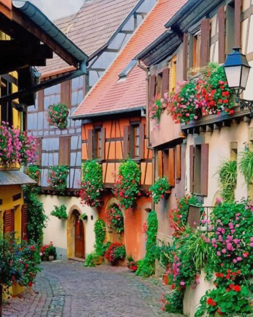 Aesthetic French Street New Painting By Numberss.png
