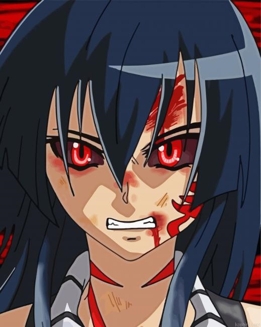 Aesthetic Ga Kill Akame Painting By Numberss.png
