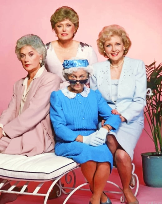 Aesthetic Golden Girls Women Painting By Numberss.png