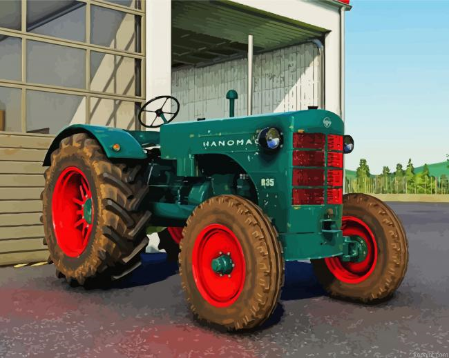 Aesthetic Hanomag Painting By Numberss.png