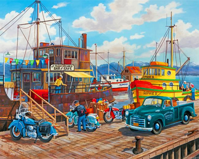 Aesthetic Harbour Paint By Numbers