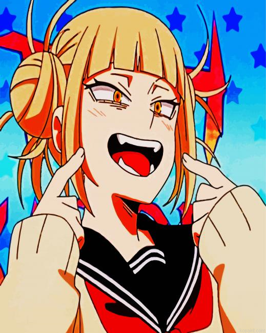 Aesthetic Himiko Toga Anime Paint By Numbers