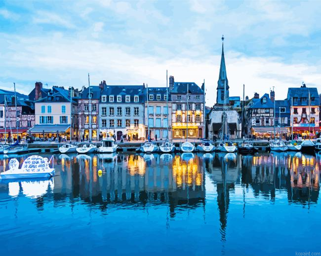 Aesthetic Honfleur In France Painting By Numberss.png