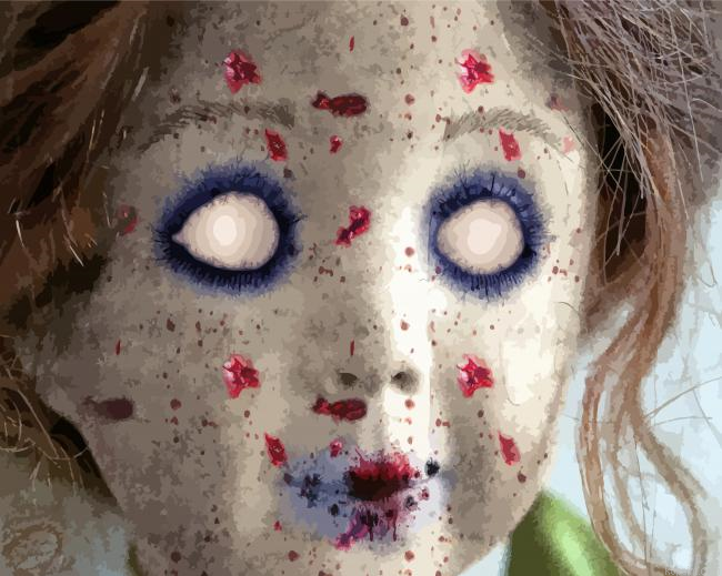 Aesthetic Horror Doll Painting By Numberss.png
