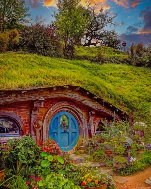 Aesthetic House In New Zealand New Painting By Numberss.png