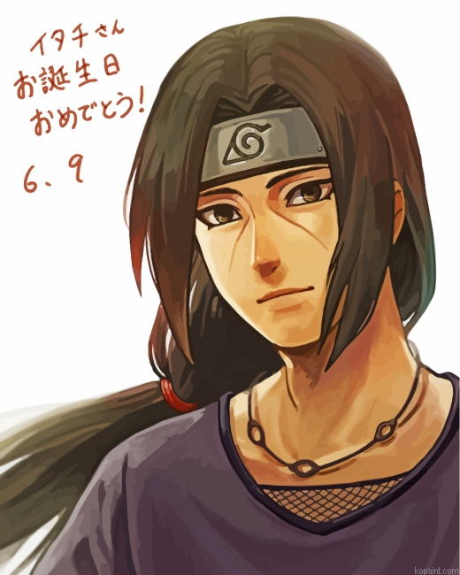 Aesthetic Itachi Painting By Numberss.png