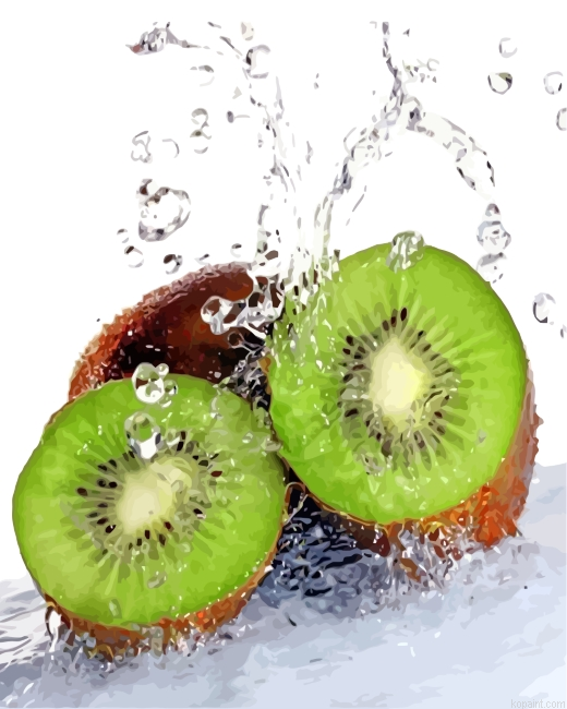 Aesthetic Kiwi Painting By Numberss.png