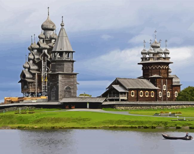 Aesthetic Kizhi Russia Paint By Numbers