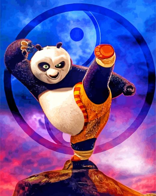 Aesthetic Kung Fu Panda Painting By Numberss.png