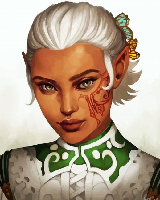 Aesthetic Lady Paint By Numbers.png