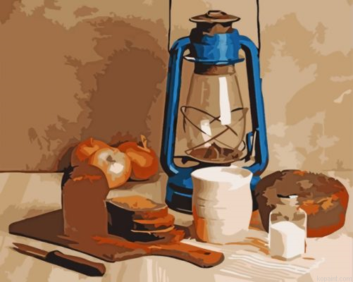 Aesthetic Lantern Painting By Numberss.png