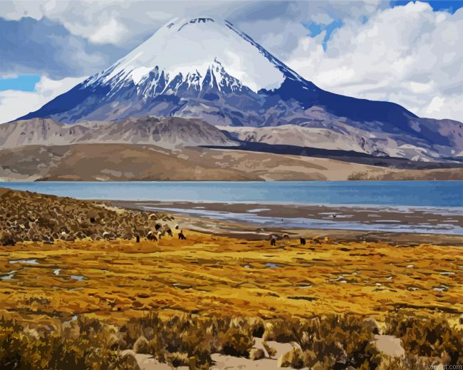Aesthetic Lauca National Park Painting By Numberss.png