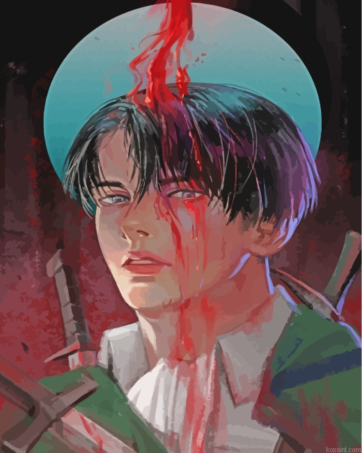 Aesthetic Levi Ackerman Painting By Numberss.png