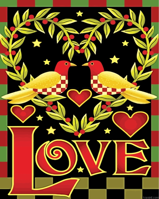 Aesthetic Love Birds Painting By Numberss.png