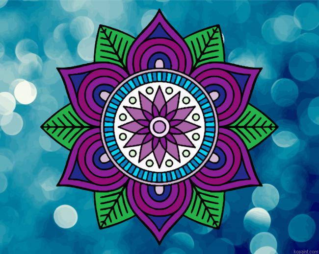 Aesthetic Mandala Painting By Numberss.png