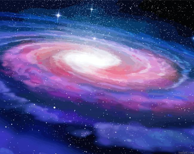 Aesthetic Milky Way Painting By Numberss.png