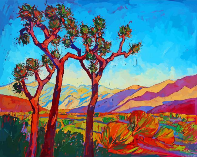 Aesthetic Mojave Desert Art Painting By Numberss.png