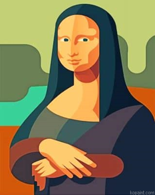 Aesthetic Mona Lisa Painting By Numberss.png