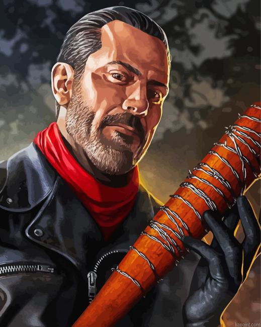Aesthetic Negan Deviantart Art Painting By Numberss.png