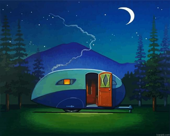 Aesthetic Night Painting By Numberss.png