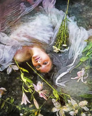 Aesthetic Ophelia Painting By Numberss.png