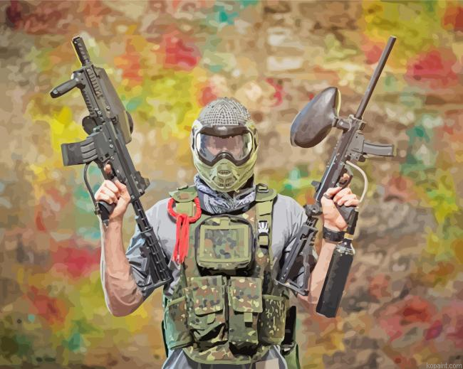Aesthetic Paintball Player Painting By Numberss.png