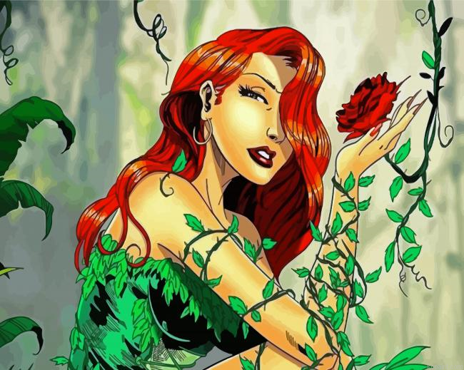 Aesthetic Poison Ivy Painting By Numberss.png
