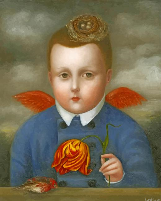 Aesthetic Primitive Man Painting By Numberss.png