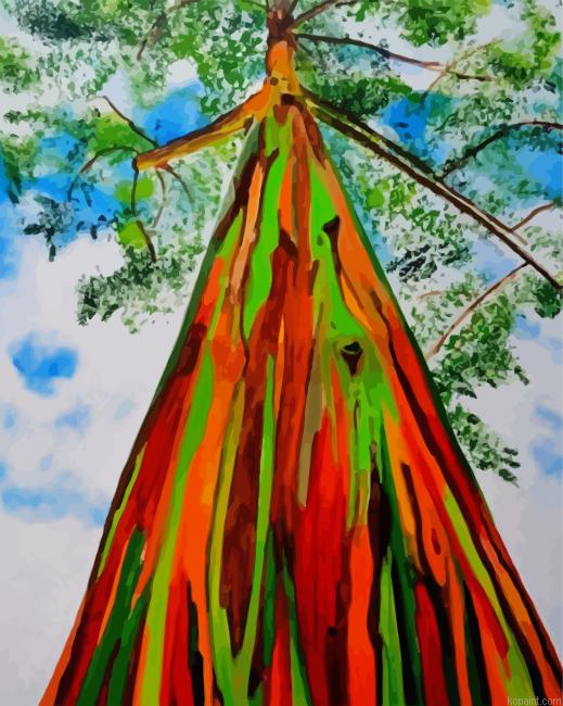 Aesthetic Rainbow Tree Painting By Numberss.png