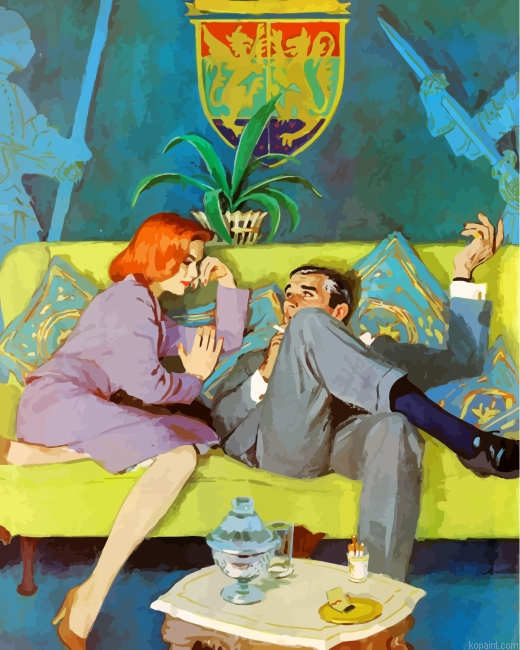 Aesthetic Retro Couple Painting By Numberss.png