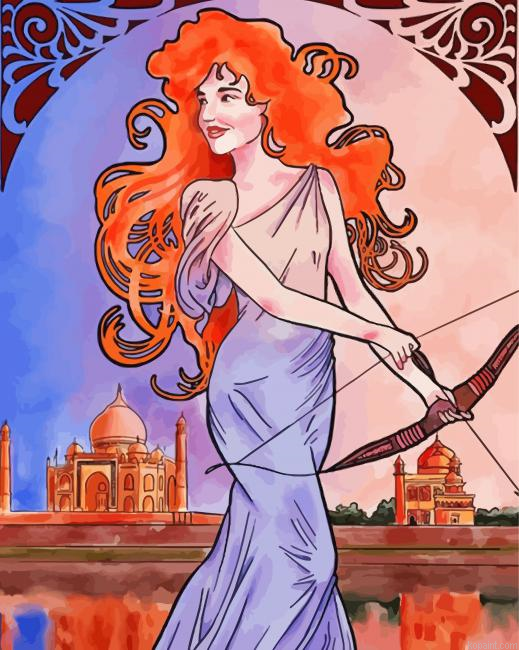 Aesthetic Sagittarius Painting By Numberss.png