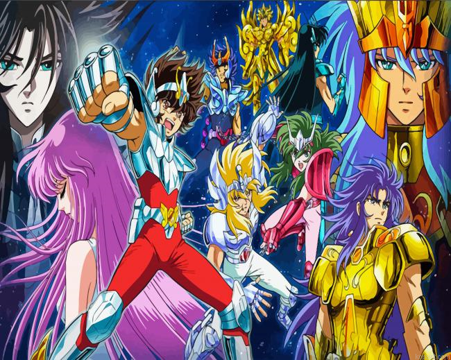 Aesthetic Saint Seiya Anime Paint By Numbers