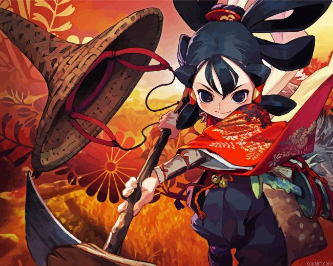 Aesthetic Sakuna Painting By Numberss.png