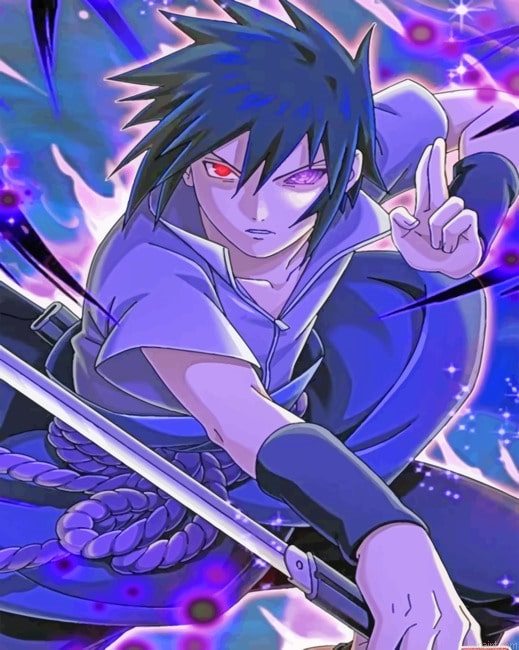 Aesthetic Sasuke Animes Painting By Numberss.png