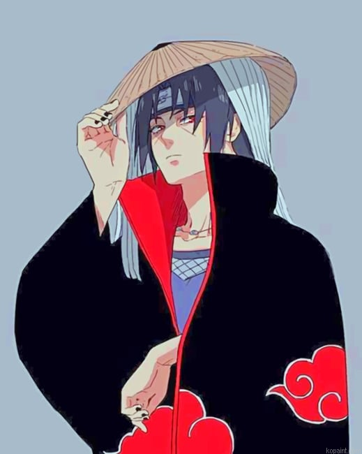 Aesthetic Sasuke New Painting By Numberss.png