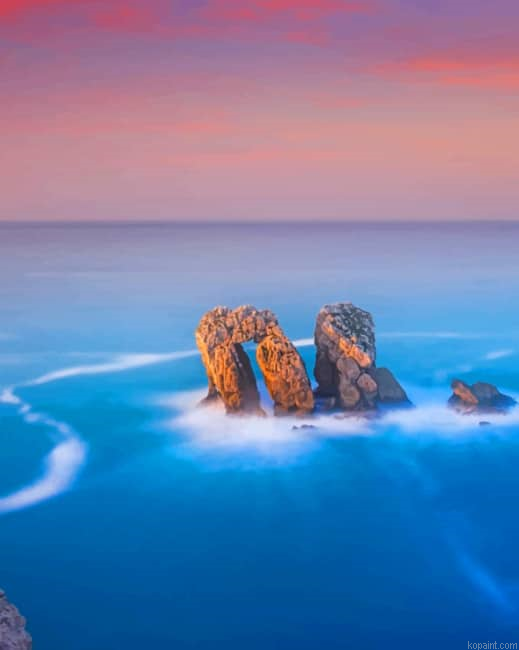 Aesthetic Seascape New Painting By Numberss.png
