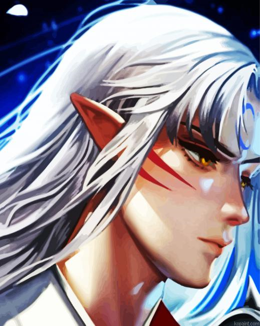 Aesthetic Sesshomaru Painting By Numberss.png
